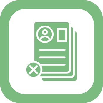 Cv Rejected Vector Icon