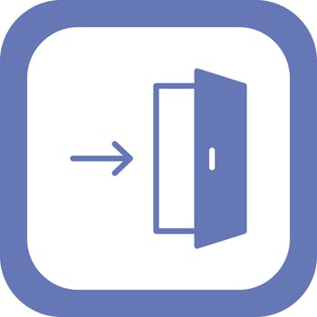 Exit Direction Vector Icon