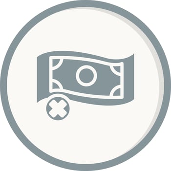 No Money Vector Icon