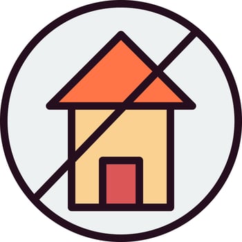No Home Vector Icon