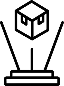 Hologram vector icon