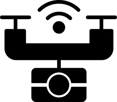 Smart Drone vector icon