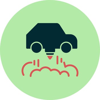 Flying Car vector icon