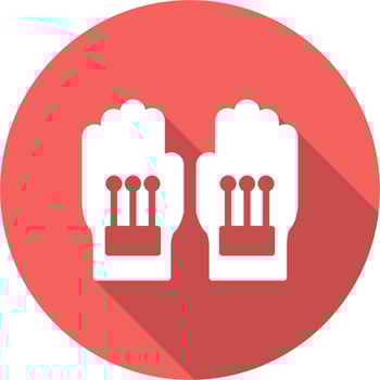Wired Gloves vector icon