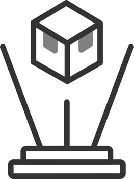 Hologram vector icon