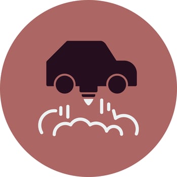 Flying Car vector icon