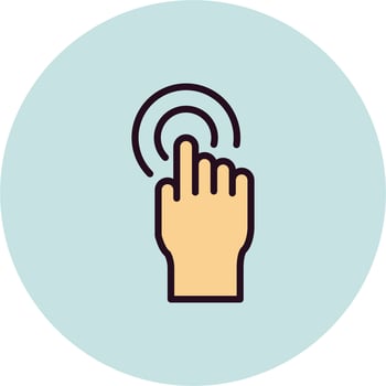 Tap vector icon