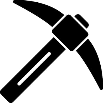 Pickaxe Vector Icon