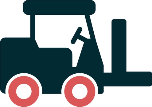 Forklift Vector Icon