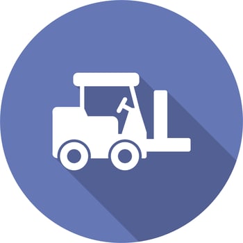 Forklift Vector Icon