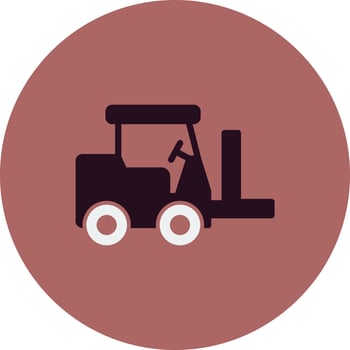 Forklift Vector Icon