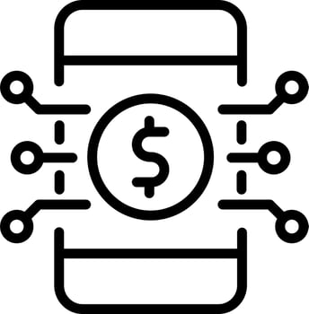 Digital Money Vector Icon