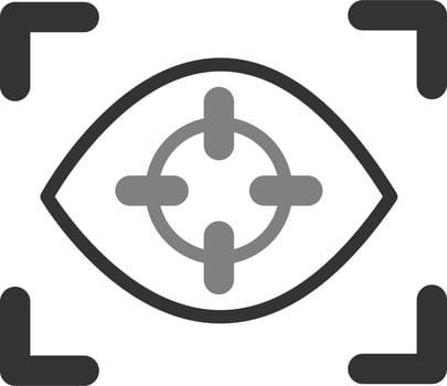 Eye Tracking Vector Icon