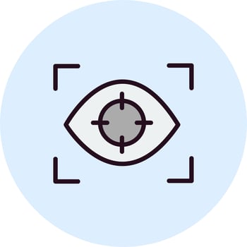 Eye Tracking Vector Icon