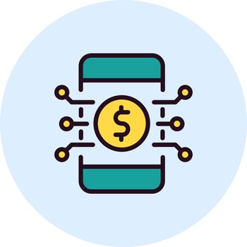 Digital Money Vector Icon
