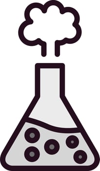 Chemical Reaction Vector Icon