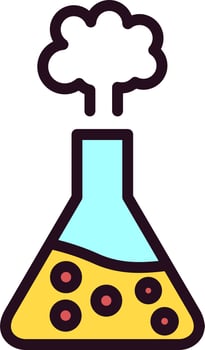 Chemical Reaction Vector Icon