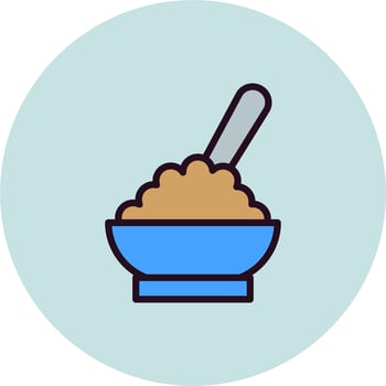 Cereal Bowl Vector Icon