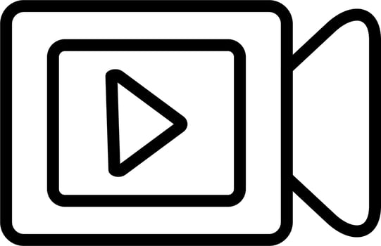 Video Player Vector Icon