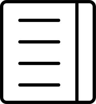 Notebook Vector Icon