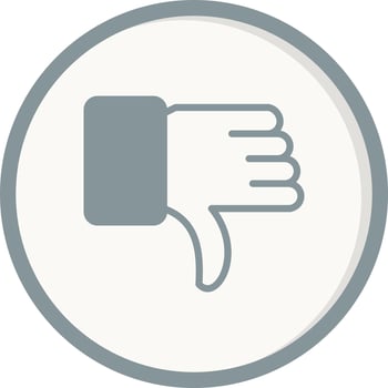 Dislike Vector Icon