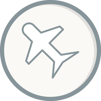Aeroplane Vector Icon