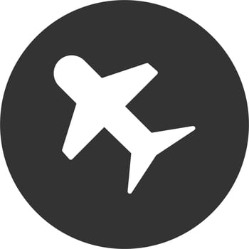 Aeroplane Vector Icon