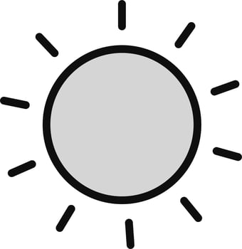 Sun Vector Icon