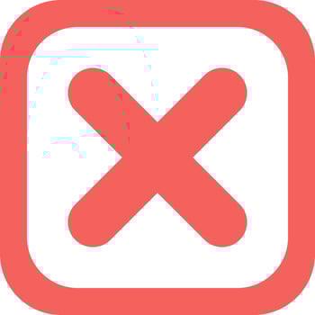 Close Vector Icon