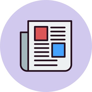 Newspaper Vector Icon