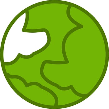 Earth Globe Vector Icon