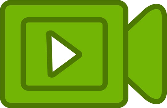 Video Player Vector Icon