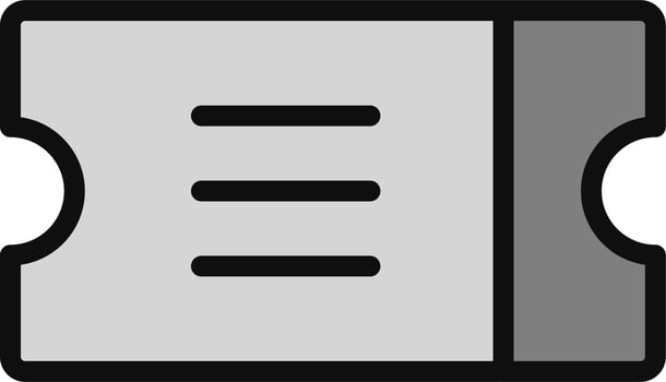 Ticket Vector Icon