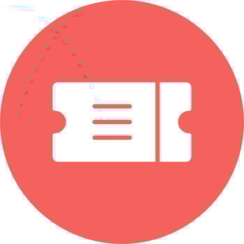 Ticket Vector Icon