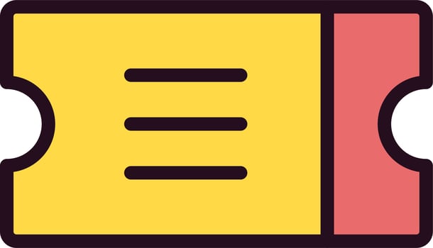 Ticket Vector Icon
