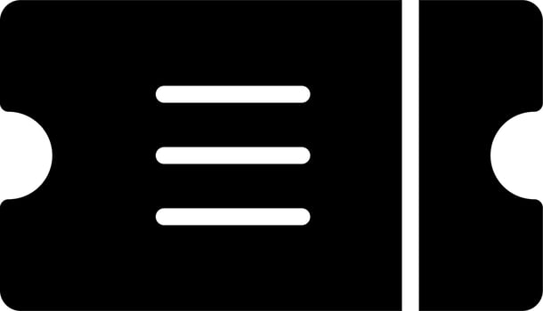 Ticket Vector Icon