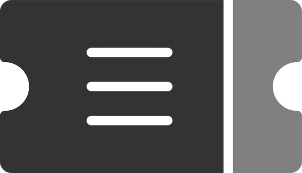 Ticket Vector Icon