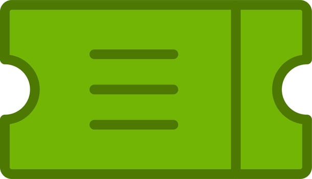 Ticket Vector Icon