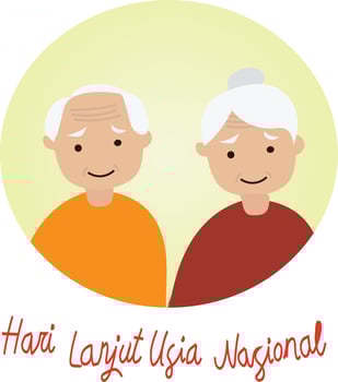 grandparents day is celebrated every year on 23 July. vector