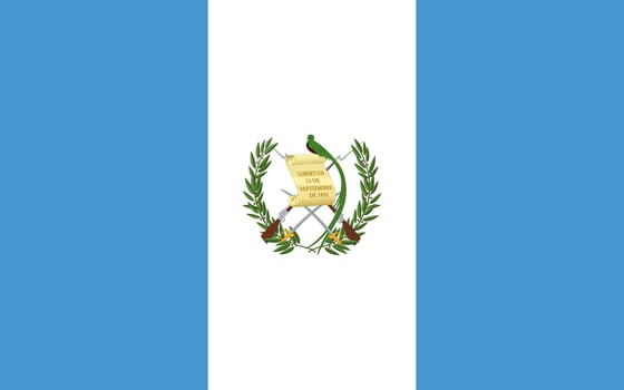 Guatemala flag simple illustration for independence day or election vector