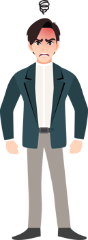 Businessman cartoon character set. Handsome business man in office style smart suit png