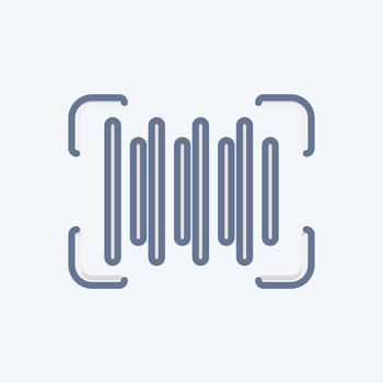 Icon Barcode. related to Contactless symbol. Doodle Style. simple design editable. simple illustration vector