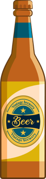 Beer bottle png graphic clipart design