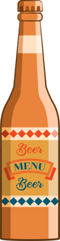 Beer bottle png graphic clipart design