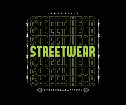 Futuristic streetwear Poster With Aesthetic Graphic Design for T shirt Street Wear and urban Style vector