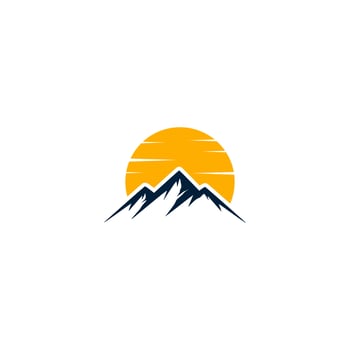mountain logo design, mountain view logo vector