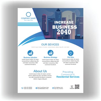 Corporate business flyer design flyer vector