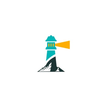 tower lights vector logo design