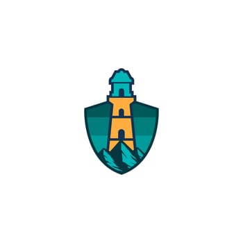 tower lights vector logo design
