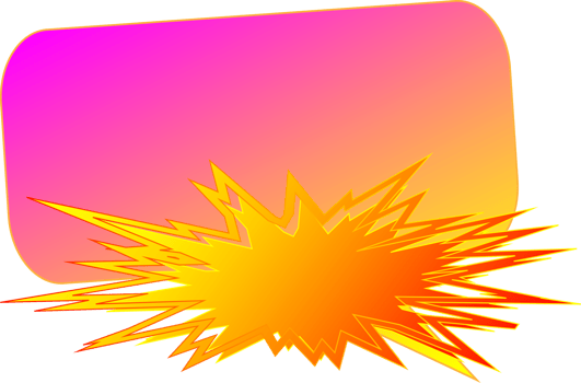 Speech bubble comic book effect bright star sticker dialogue promotion illustration png